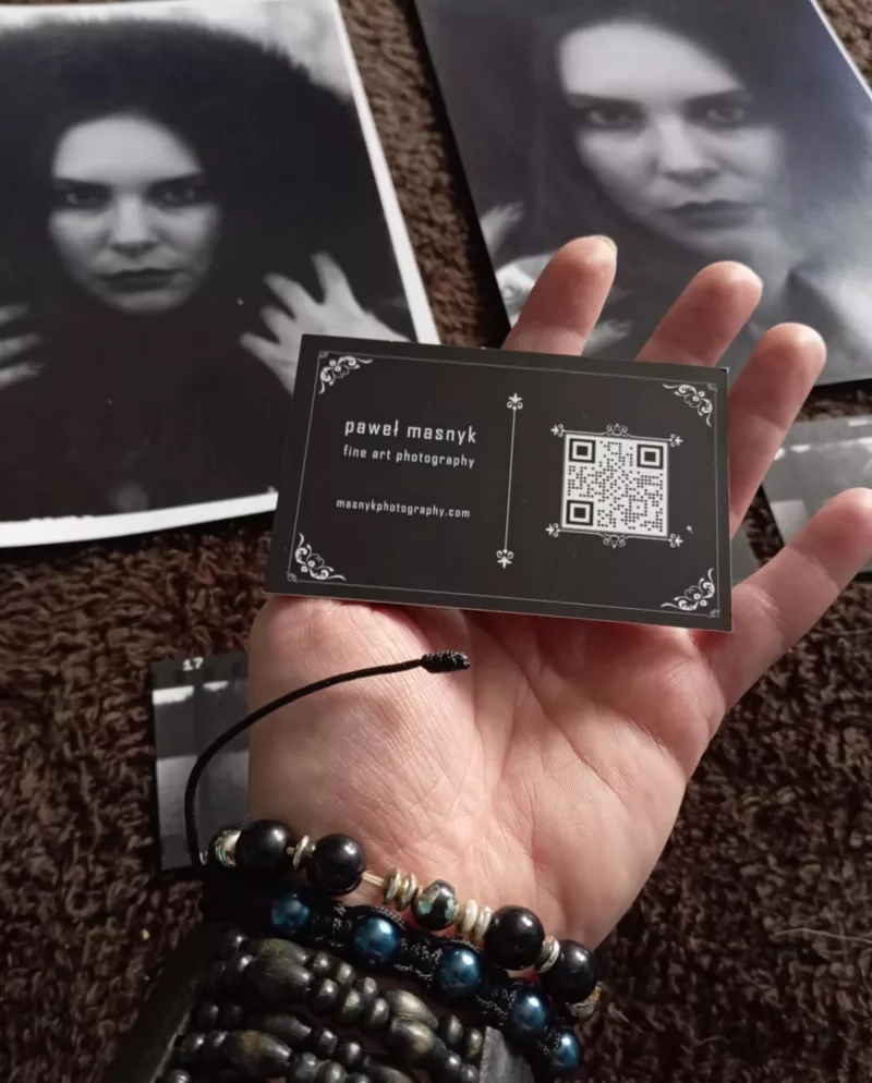 Visitenkarte von Masnyk Photography zur analogen Fotografie in Liegnitz