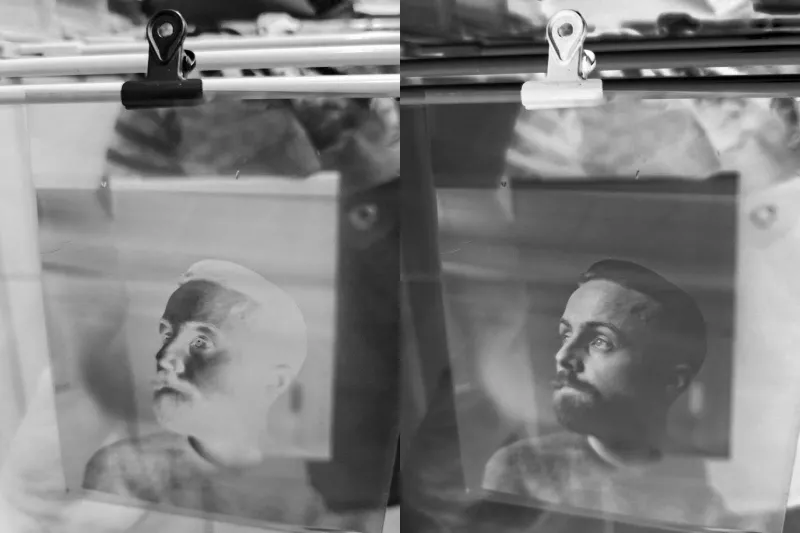 Trocknen der Negative