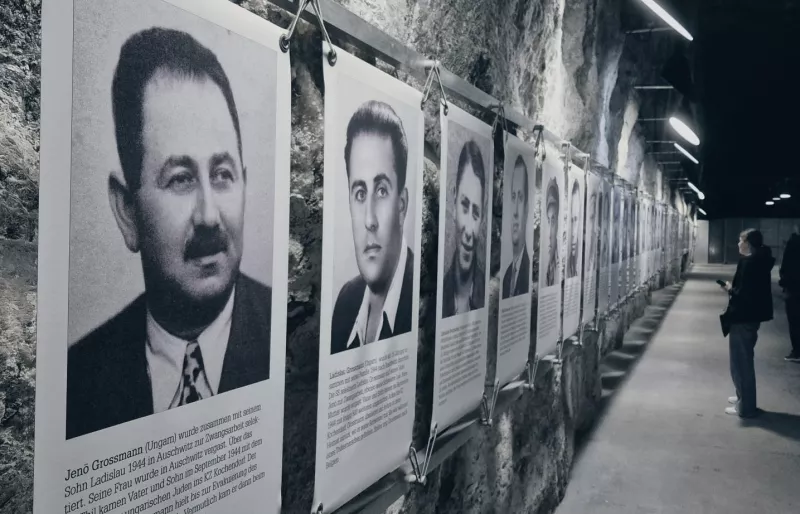 Historische Ausstellung in einem Tunnel bei Salzwerke Bad Friedrichshall