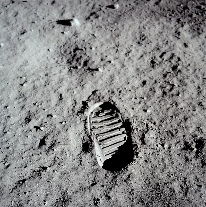 Footprint on the Moon - Symbol of Analog Photography's Legacy